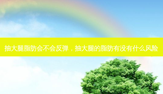 抽大腿脂肪会不会反弹,抽大腿的脂肪有没有什么风险-第1张图片-南山整形网 抽大腿脂肪会不会反弹,抽大腿的脂肪有没有什么风险-第1张图片-南山整形网
