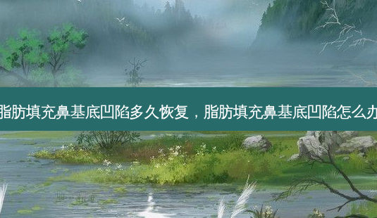脂肪填充鼻基底凹陷多久恢复,脂肪填充鼻基底凹陷怎么办-第1张图片-南山整形网 脂肪填充鼻基底凹陷多久恢复,脂肪填充鼻基底凹陷怎么办-第1张图片-南山整形网