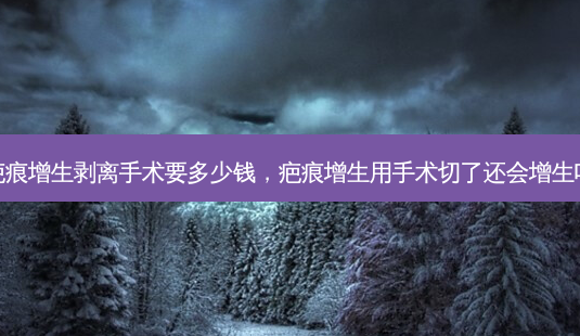 疤痕增生剥离手术要多少钱,疤痕增生用手术切了还会增生吗-第1张图片-南山整形网 疤痕增生剥离手术要多少钱,疤痕增生用手术切了还会增生吗-第1张图片-南山整形网