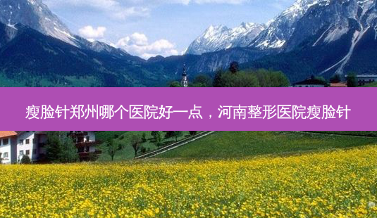 瘦脸针郑州哪个医院好一点,河南整形医院瘦脸针-第1张图片-南山整形网 瘦脸针郑州哪个医院好一点,河南整形医院瘦脸针-第1张图片-南山整形网