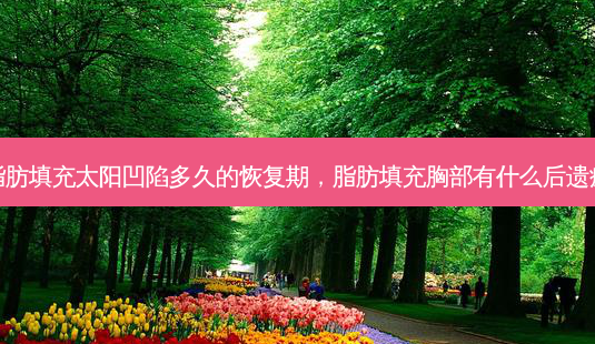 脂肪填充太阳凹陷多久的恢复期,脂肪填充胸部有什么后遗症-第1张图片-南山整形网 脂肪填充太阳凹陷多久的恢复期,脂肪填充胸部有什么后遗症-第1张图片-南山整形网