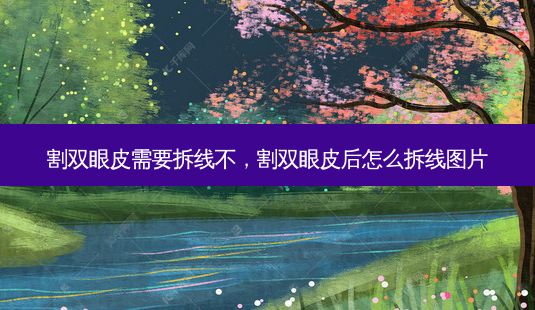割双眼皮需要拆线不,割双眼皮后怎么拆线图片-第1张图片-南山整形网 割双眼皮需要拆线不,割双眼皮后怎么拆线图片-第1张图片-南山整形网