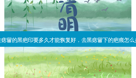 去痣留的黑疤印要多久才能恢复好,去黑痣留下的疤痕怎么办-第1张图片-南山整形网 去痣留的黑疤印要多久才能恢复好,去黑痣留下的疤痕怎么办-第1张图片-南山整形网