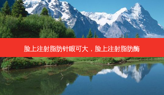 脸上注射脂肪针眼可大,脸上注射脂肪酶-第1张图片-南山整形网 脸上注射脂肪针眼可大,脸上注射脂肪酶-第1张图片-南山整形网