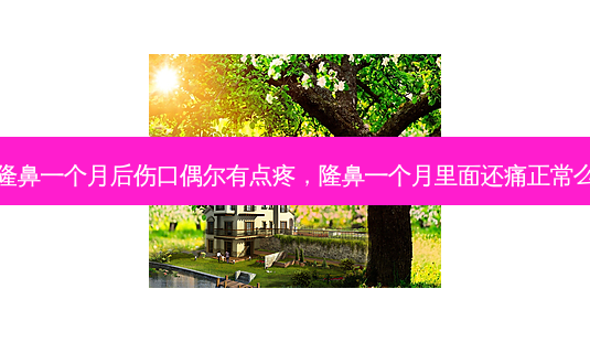 隆鼻一个月后伤口偶尔有点疼,隆鼻一个月里面还痛正常么-第1张图片-南山整形网 隆鼻一个月后伤口偶尔有点疼,隆鼻一个月里面还痛正常么-第1张图片-南山整形网