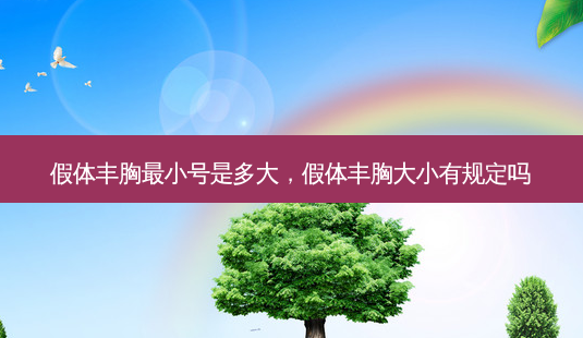 假体丰胸最小号是多大,假体丰胸大小有规定吗-第1张图片-南山整形网 假体丰胸最小号是多大,假体丰胸大小有规定吗-第1张图片-南山整形网