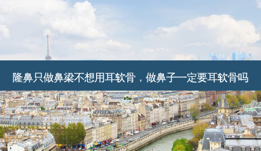 隆鼻只做鼻梁不想用耳软骨,做鼻子一定要耳软骨吗-第1张图片-南山整形网 隆鼻只做鼻梁不想用耳软骨,做鼻子一定要耳软骨吗-第1张图片-南山整形网