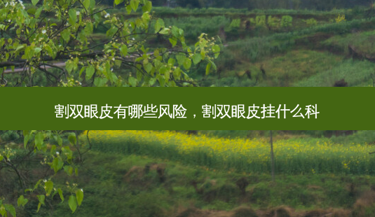 割双眼皮有哪些风险,割双眼皮挂什么科-第1张图片-南山整形网 割双眼皮有哪些风险,割双眼皮挂什么科-第1张图片-南山整形网
