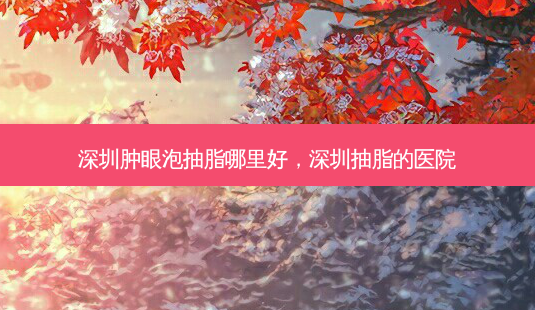 深圳肿眼泡抽脂哪里好,深圳抽脂的医院-第1张图片-南山整形网 深圳肿眼泡抽脂哪里好,深圳抽脂的医院-第1张图片-南山整形网
