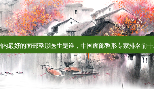 国内 *** 的面部整形医生是谁,中国面部整形专家排名前十名-第1张图片-南山整形网 国内 *** 的面部整形医生是谁,中国面部整形专家排名前十名-第1张图片-南山整形网