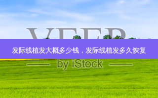 发际线植发大概多少钱，发际线植发多久恢复