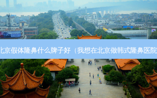 北京假体隆鼻什么牌子好（我想在北京做韩式隆鼻医院）