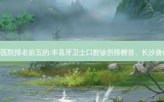 国内齿科外科齿科医院排名前五的:丰县牙卫士口腔诊所排榜首、长沙唐俊峰口腔诊所第二!