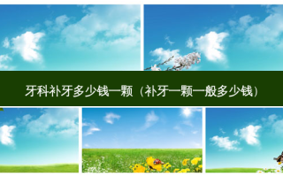 牙科补牙多少钱一颗（补牙一颗一般多少钱）