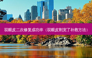 双眼皮二次修复成功率（双眼皮割宽了补救 *** ）