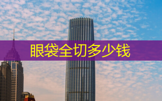 眼袋全切多少钱