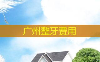 广州整牙费用