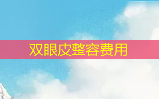 双眼皮整容费用