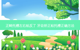 正畸托槽左右粘反了 牙齿矫正粘托槽正确 *** 