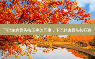 下巴轮廓骨头按压疼怎回事，下巴轮廓骨头按压疼