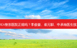 韩国KOREA整形医院正规吗？李俊徽、崔元馹、申承翰医生技术如何？