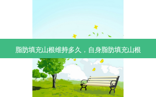 脂肪填充山根维持多久，自身脂肪填充山根