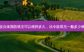 法令纹自体脂肪填充可以维持多久，法令纹填充一般多少钱一支