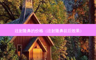 注射隆鼻的价格（注射隆鼻前后效果）