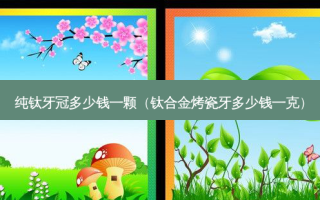 纯钛牙冠多少钱一颗（钛合金烤瓷牙多少钱一克）