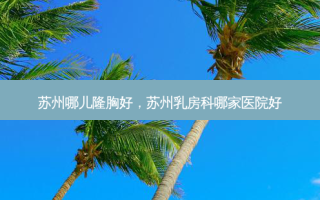 苏州哪儿隆胸好，苏州 *** 科哪家医院好
