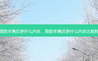 脂肪丰胸后穿什么内衣，脂肪丰胸后穿什么内衣比较好