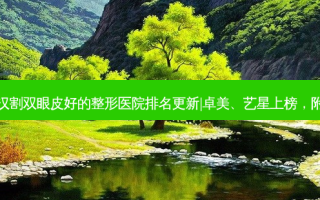 2023武汉割双眼皮好的整形医院排名更新|卓美、艺星上榜，附价格表！