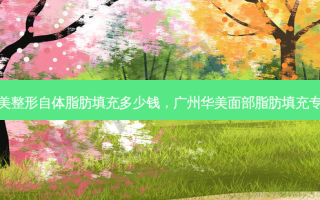 华美整形自体脂肪填充多少钱，广州华美面部脂肪填充专家