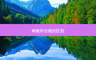 铸瓷和全瓷的区别