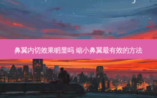 鼻翼内切效果明显吗 缩小鼻翼最有效的 *** 