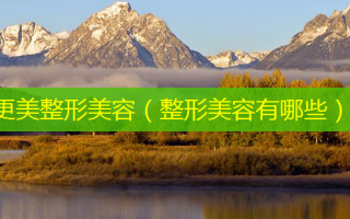 更美整形美容（整形美容有哪些）