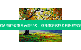 成都面部疤痕修复医院排名，成都修复疤痕专科医院哪家好