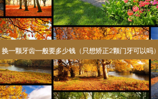换一颗牙齿一般要多少钱（只想矫正2颗门牙可以吗）