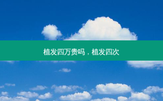 植发四万贵吗，植发四次