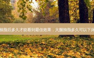 大腿抽脂后多久才能看到 *** 效果，大腿抽脂多久可以下床活动