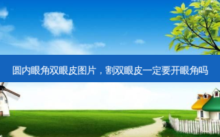 圆内眼角双眼皮图片，割双眼皮一定要开眼角吗