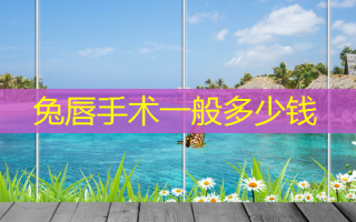 兔唇手术一般多少钱
