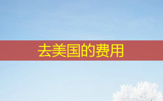 去美国的费用