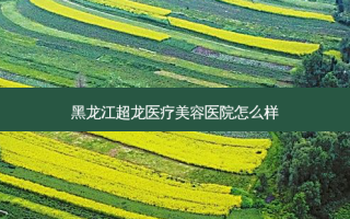 黑龙江超龙医疗美容医院怎么样