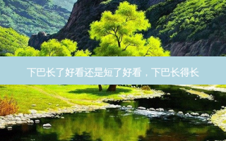 下巴长了好看还是短了好看，下巴长得长