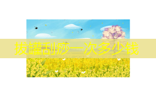 拔罐刮痧一次多少钱