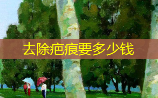 去除疤痕要多少钱