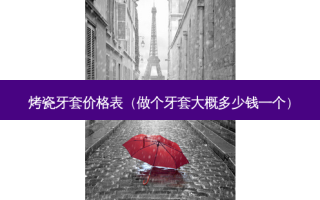 烤瓷牙套价格表（做个牙套大概多少钱一个）