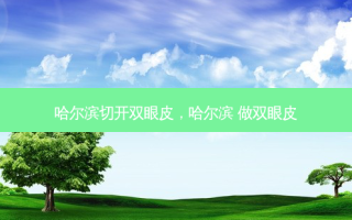 哈尔滨切开双眼皮，哈尔滨 做双眼皮