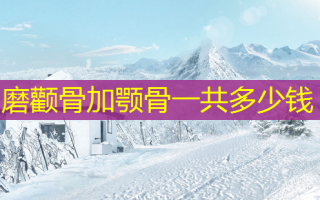 磨颧骨加颚骨一共多少钱